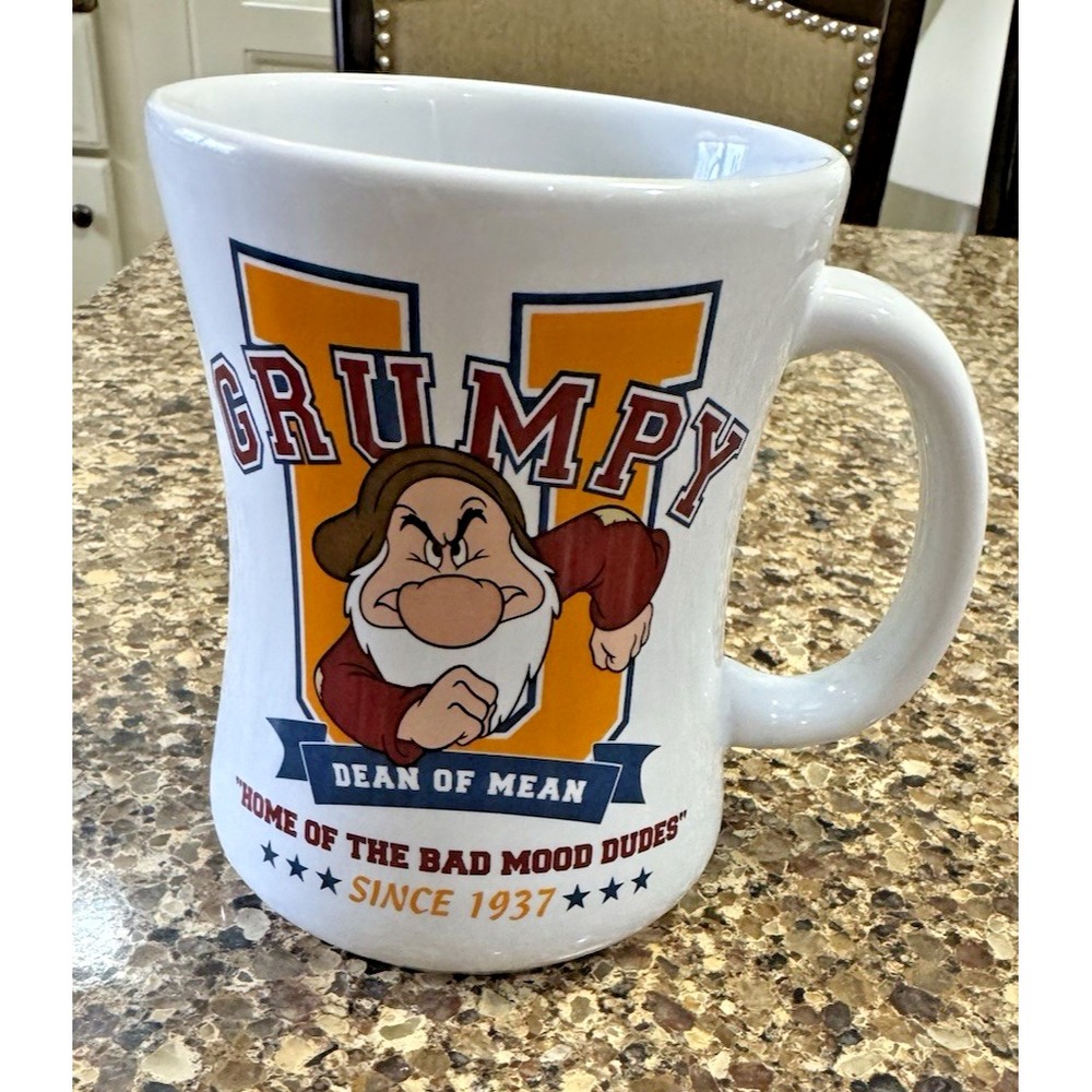 Vintage Disney Grumpy 'Dean Of Mean' "U" Bad Mood Dudes Heavy Collector‎ Mug